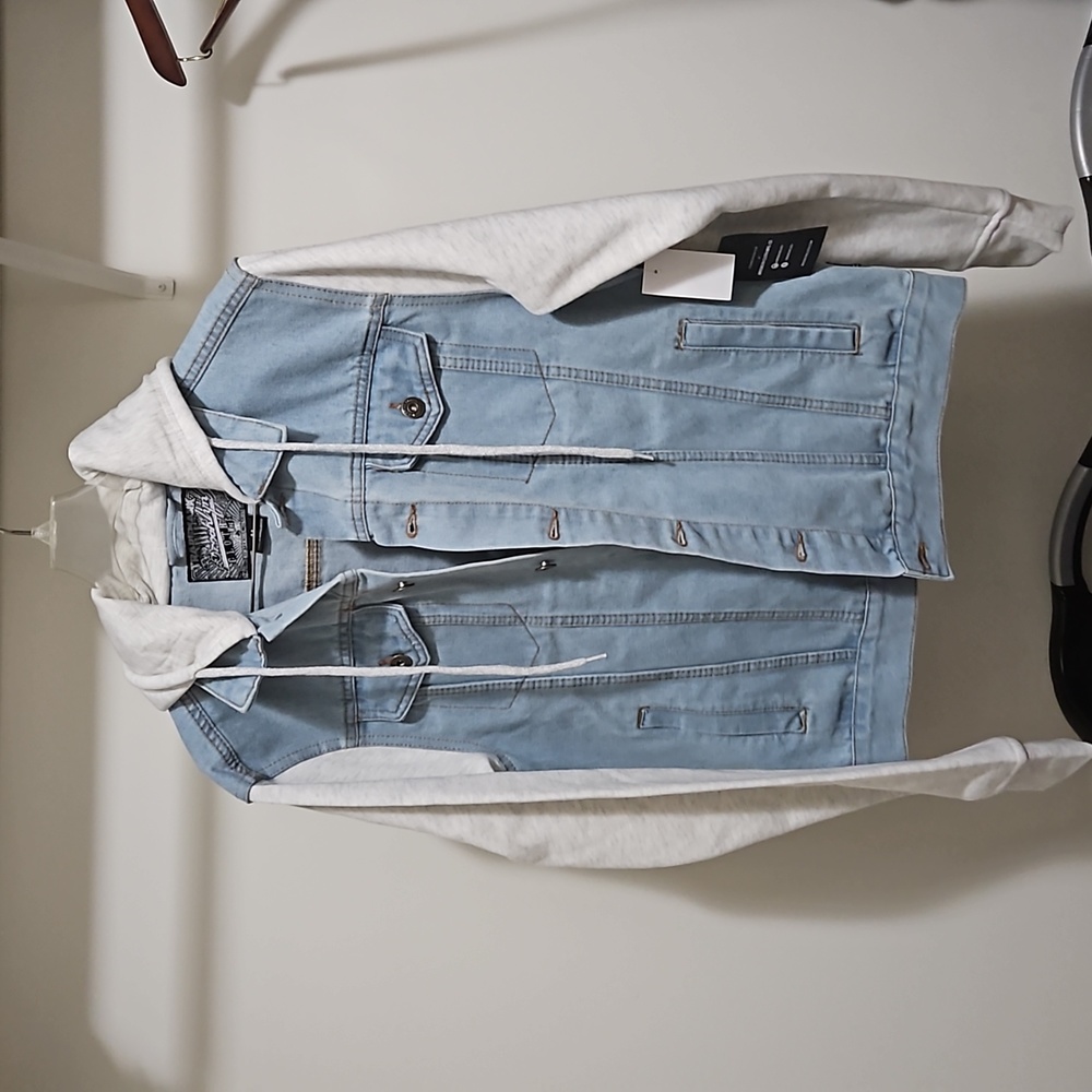 NWT Brooklyn Cloth Denim Hoodie Jacket